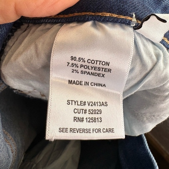 Altar'd State | High Rise Raw Hem Flare Bell
Bottom Jeans denim mid wash sz 26 - Picture 3 of 7